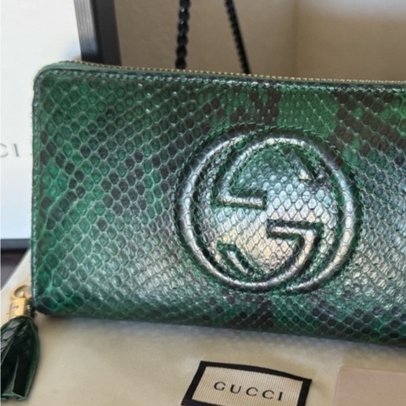 Gucci Soho Python RARE limited edition zip wallet - Picture 2 of 8